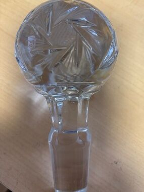 Large Crystal Decanter Stopper Only in Pinwheel